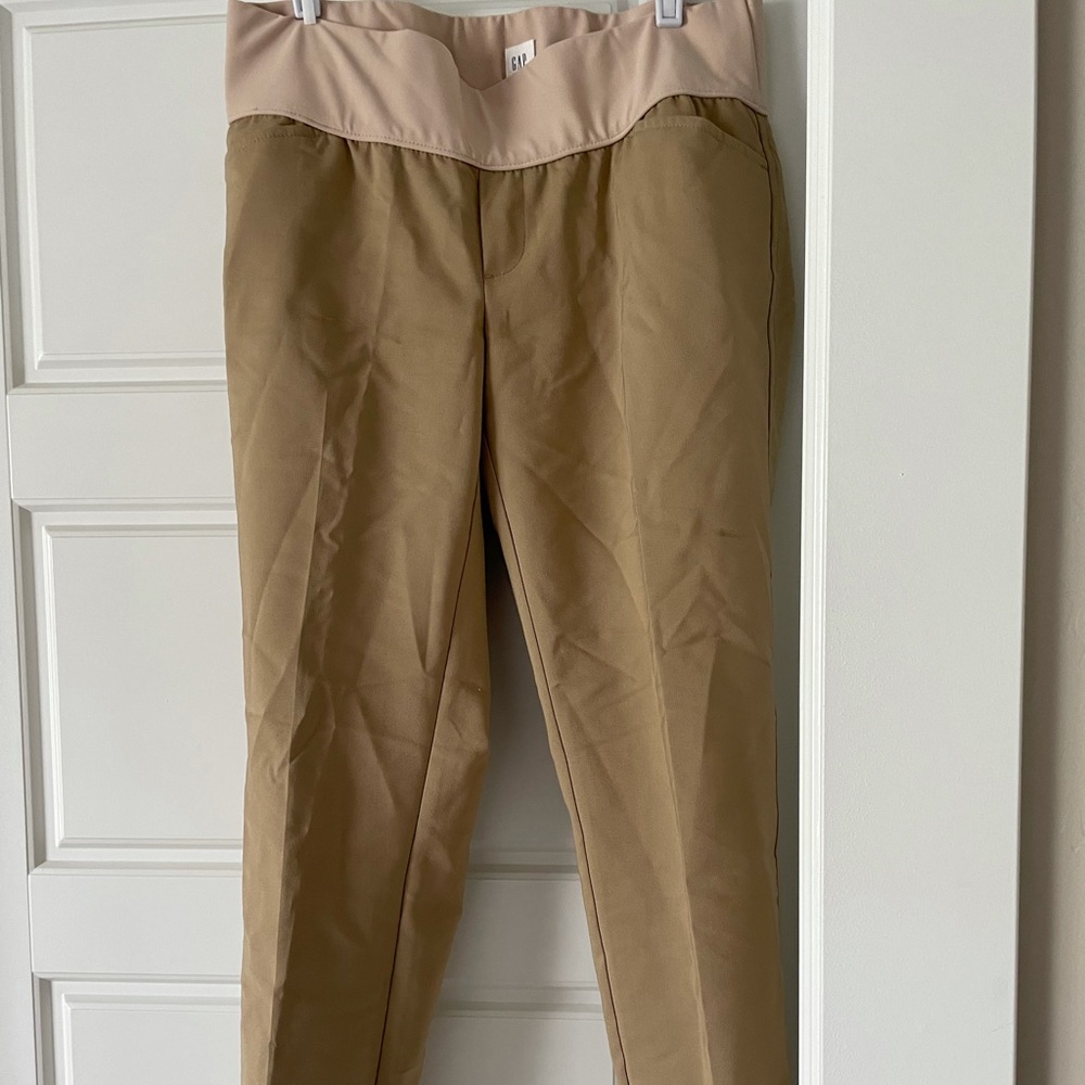 Gap maternity slim crop pants